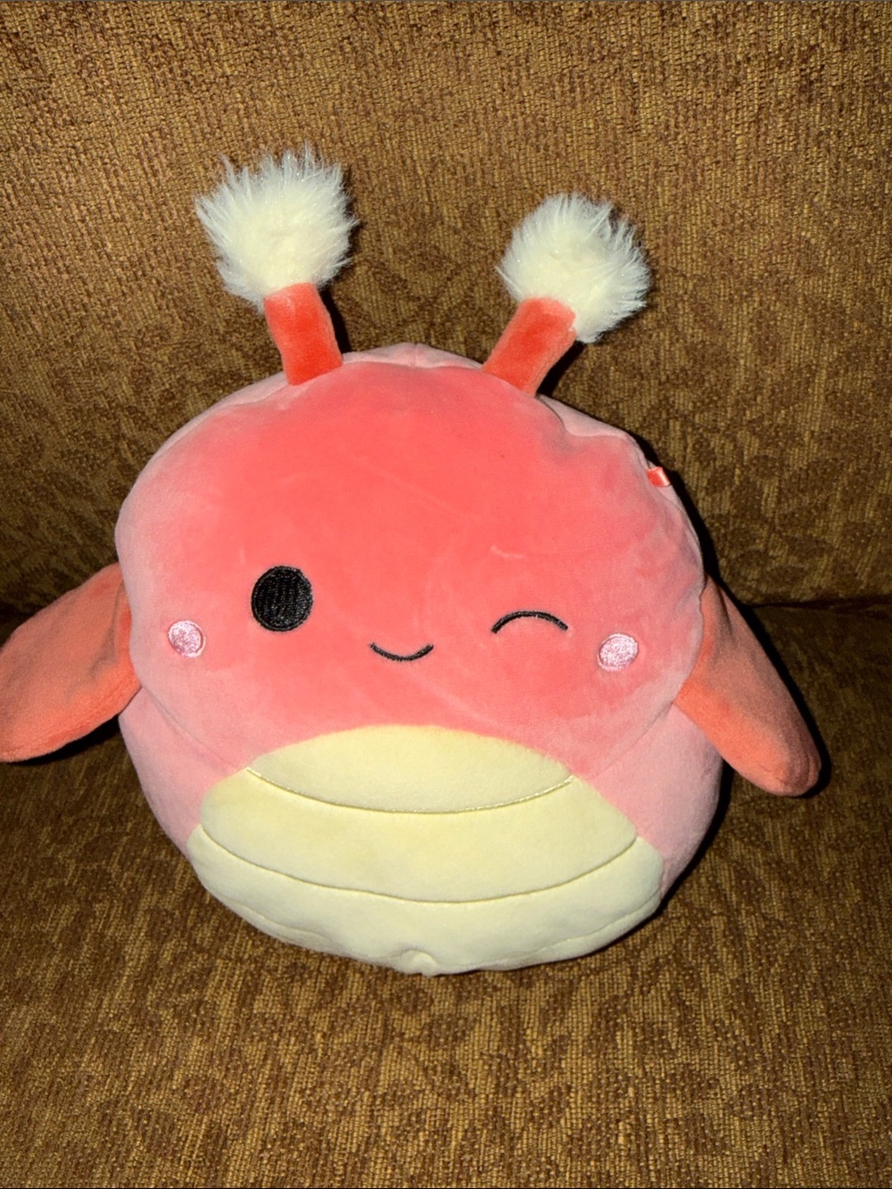 Squishmallows Plush Winking Pink butterfly/bug Toy - Soft Kids Plush
